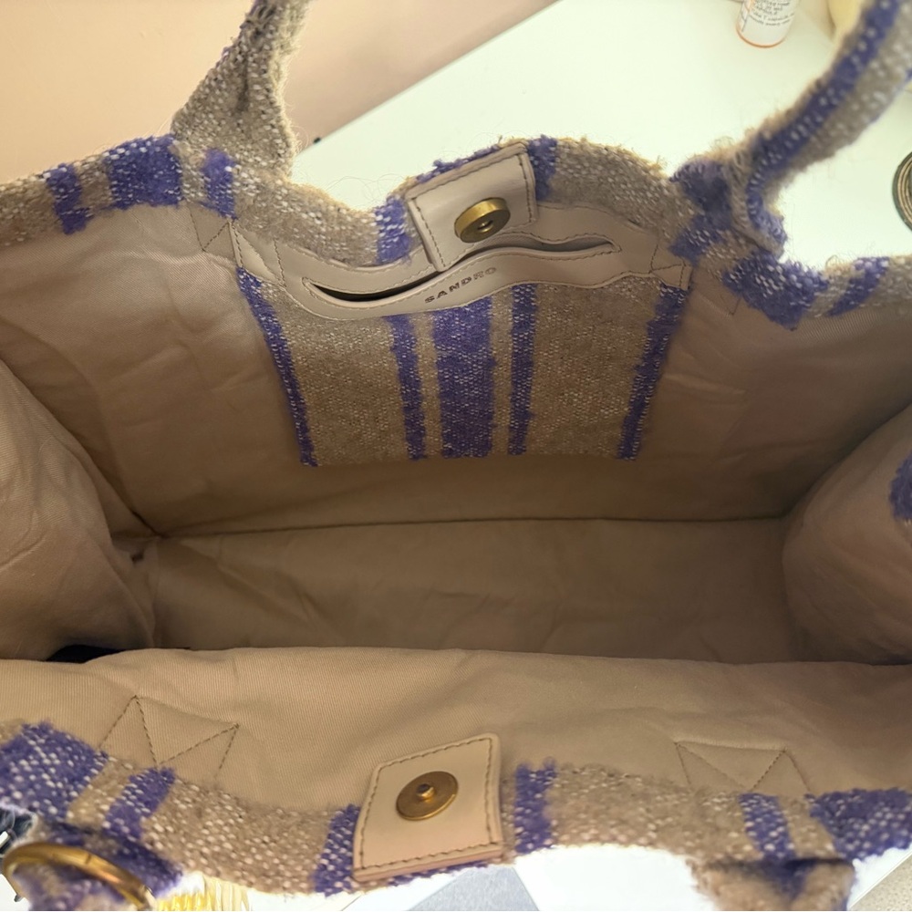 Sandro Striped Kasbah Tote Bag - Picture 7 of 7